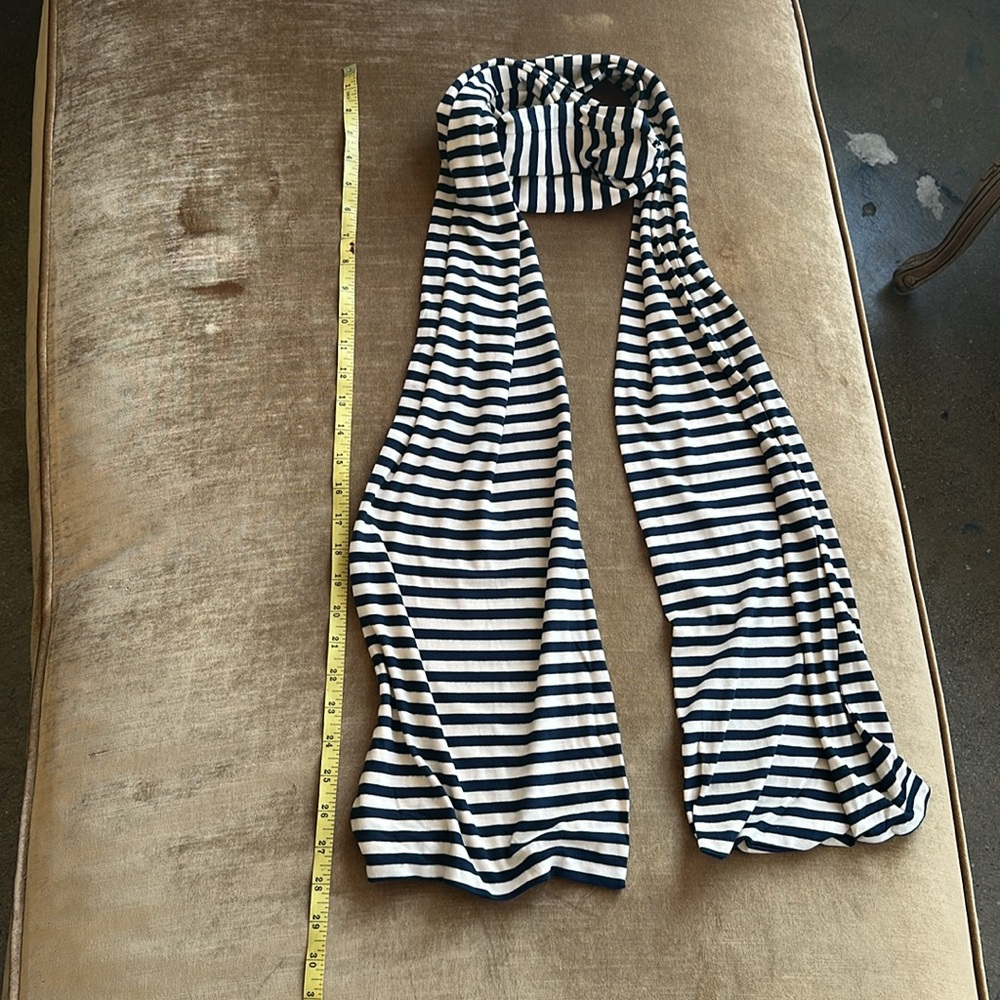 Stripe Navy Cream Wrap Sash Scarf belt Natural fabric
Accessory Basic essentials